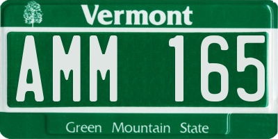 VT license plate AMM165