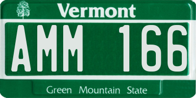 VT license plate AMM166