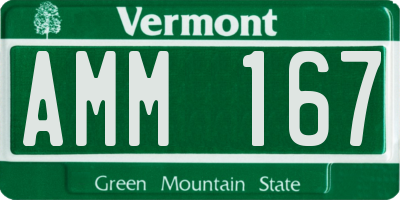 VT license plate AMM167