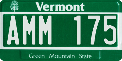 VT license plate AMM175