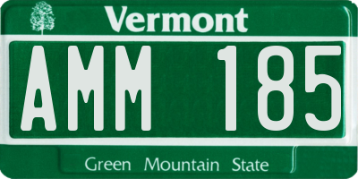 VT license plate AMM185