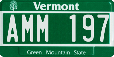 VT license plate AMM197