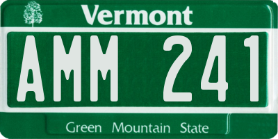 VT license plate AMM241