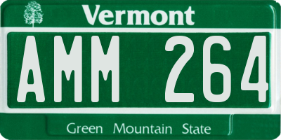 VT license plate AMM264