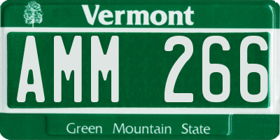 VT license plate AMM266