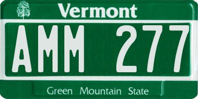 VT license plate AMM277