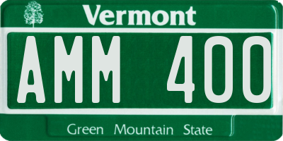 VT license plate AMM400