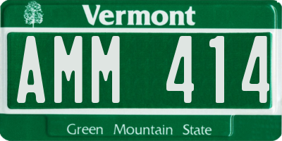 VT license plate AMM414