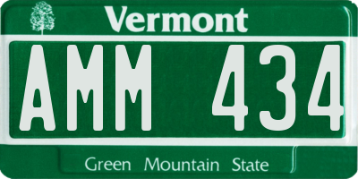 VT license plate AMM434