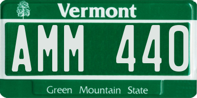 VT license plate AMM440