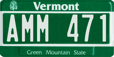 VT license plate AMM471