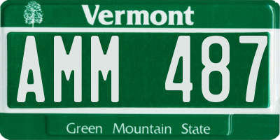 VT license plate AMM487