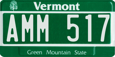 VT license plate AMM517