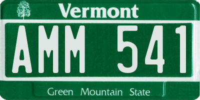 VT license plate AMM541