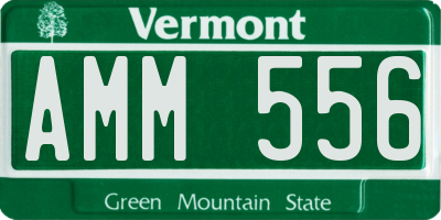 VT license plate AMM556