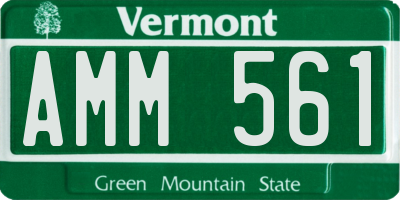 VT license plate AMM561