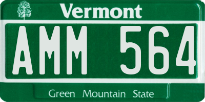 VT license plate AMM564