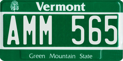 VT license plate AMM565