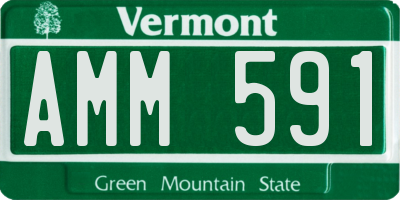 VT license plate AMM591
