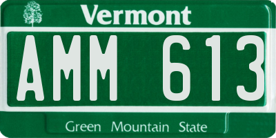 VT license plate AMM613