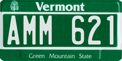 VT license plate AMM621