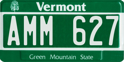 VT license plate AMM627