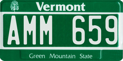 VT license plate AMM659