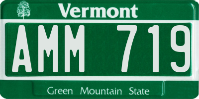 VT license plate AMM719