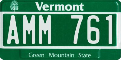 VT license plate AMM761