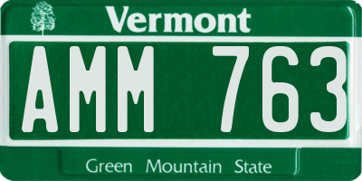 VT license plate AMM763