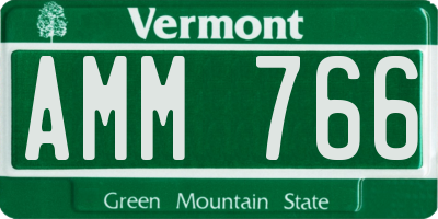 VT license plate AMM766