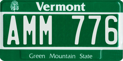 VT license plate AMM776