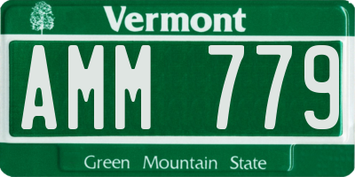 VT license plate AMM779