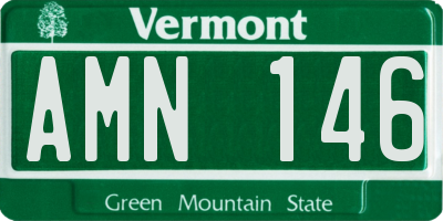 VT license plate AMN146