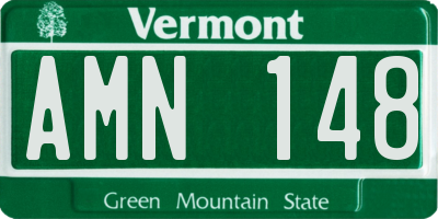 VT license plate AMN148
