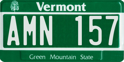 VT license plate AMN157