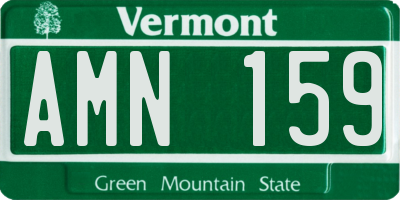 VT license plate AMN159