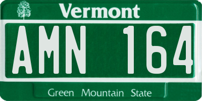 VT license plate AMN164