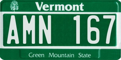 VT license plate AMN167
