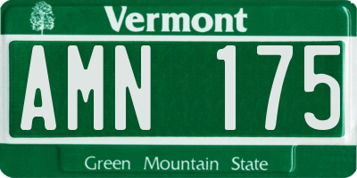VT license plate AMN175