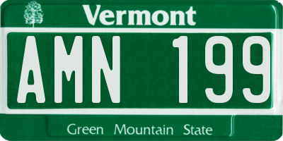VT license plate AMN199
