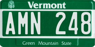 VT license plate AMN248