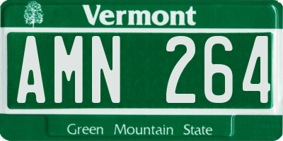VT license plate AMN264