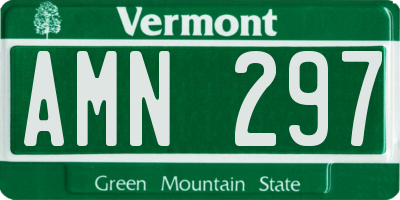 VT license plate AMN297