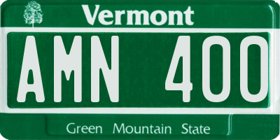 VT license plate AMN400