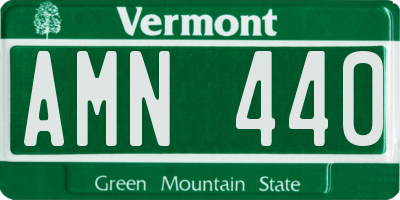 VT license plate AMN440