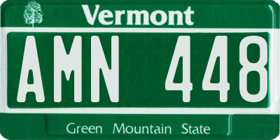 VT license plate AMN448