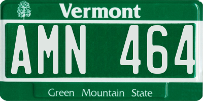 VT license plate AMN464