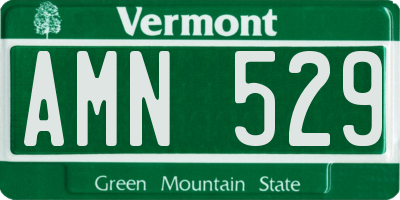 VT license plate AMN529