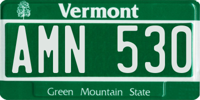 VT license plate AMN530